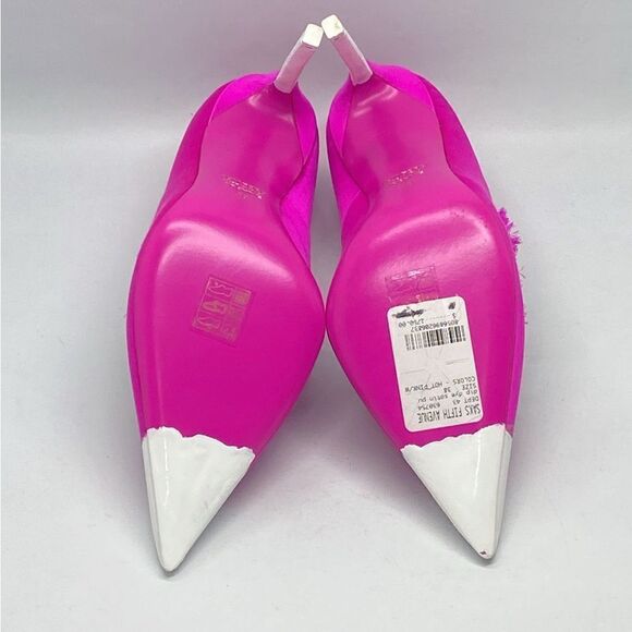Tom Ford Frayed Dégradé Satin Pumps Pink size 38 - Picture 15 of 16